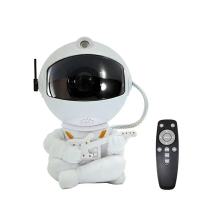 White and yellow astronaut galaxy starry sky night light bedroom projector