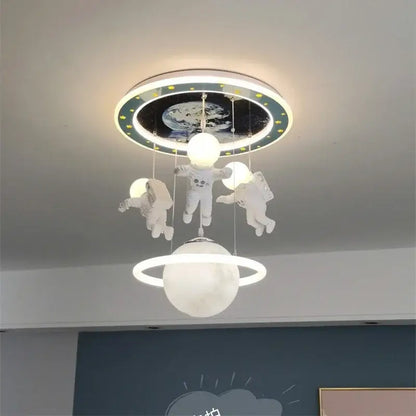 Astronaut led ceiling light white planet lamp for children room