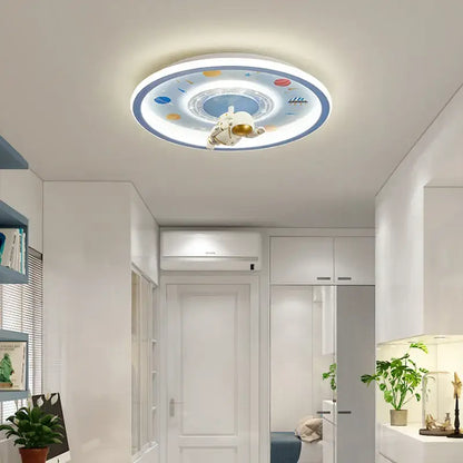 Pink unicorn led ceiling light for kids bedroom celestial design