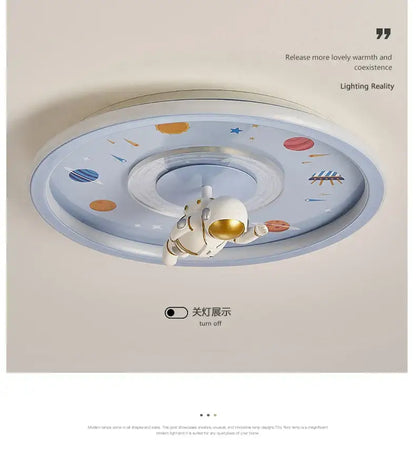 Pink unicorn led ceiling light for kids bedroom celestial design
