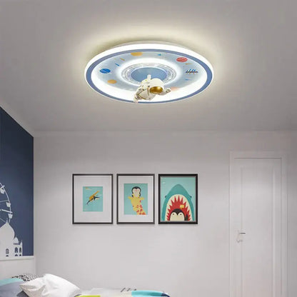 Pink unicorn led ceiling light for kids bedroom celestial design