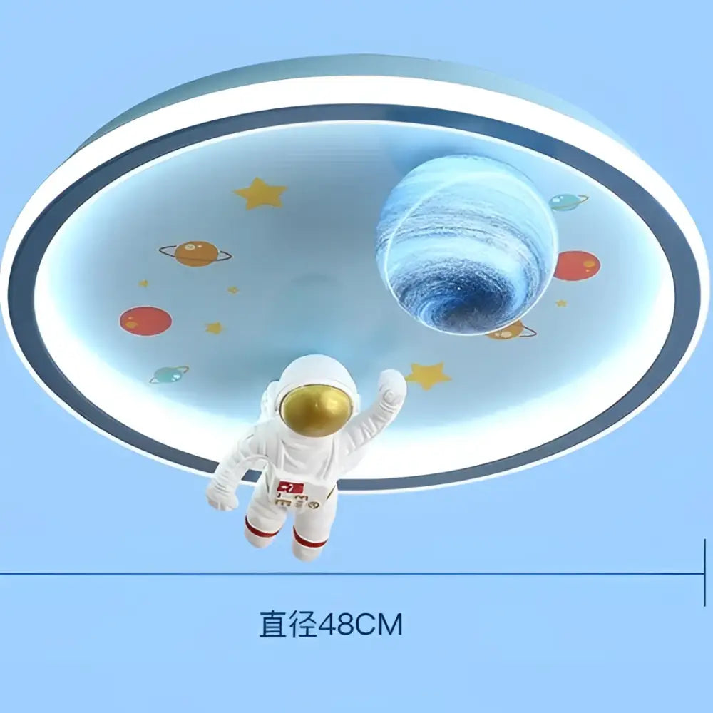 Astronaut space theme led ceiling lights for kids bedroom