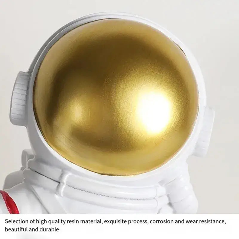 Modern white and gold astronaut led table lamp for kids bedroom