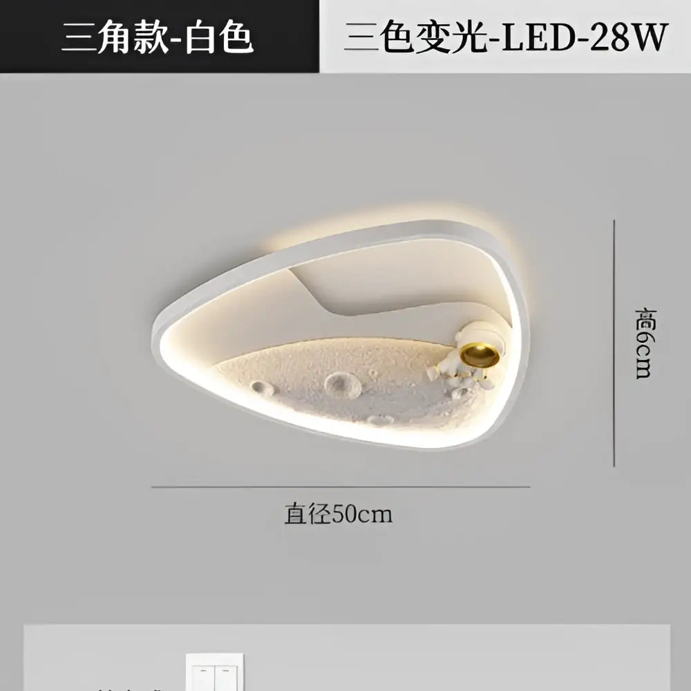 Modern astronaut moon acrylic ceiling lamp bedroom light