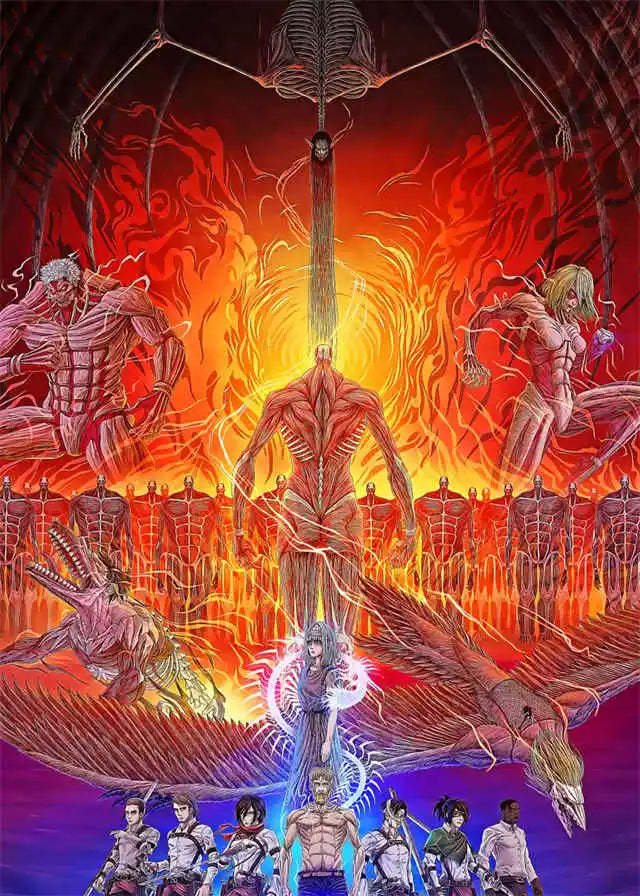 DecorBites™ Attack on Titan Final Season Poster Canvas Art