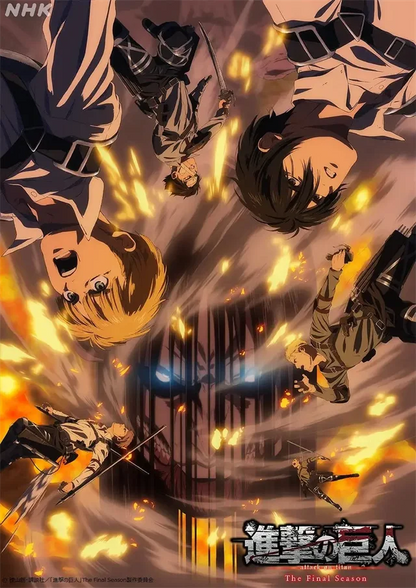 DecorBites™ Attack on Titan Season 4 Poster Canvas