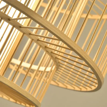 bamboo ceiling chandelier woven pendant light for garden
