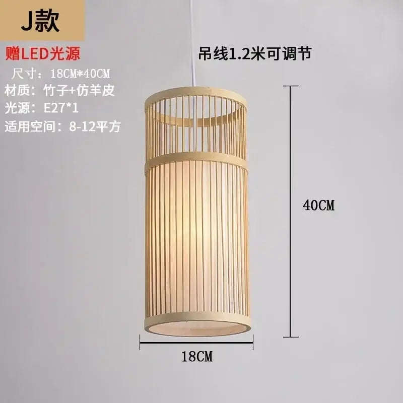 bamboo ceiling chandelier woven pendant light for garden