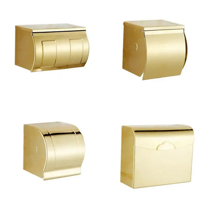 Modern gold paper phone holder shelf silver & gold bathroom rack