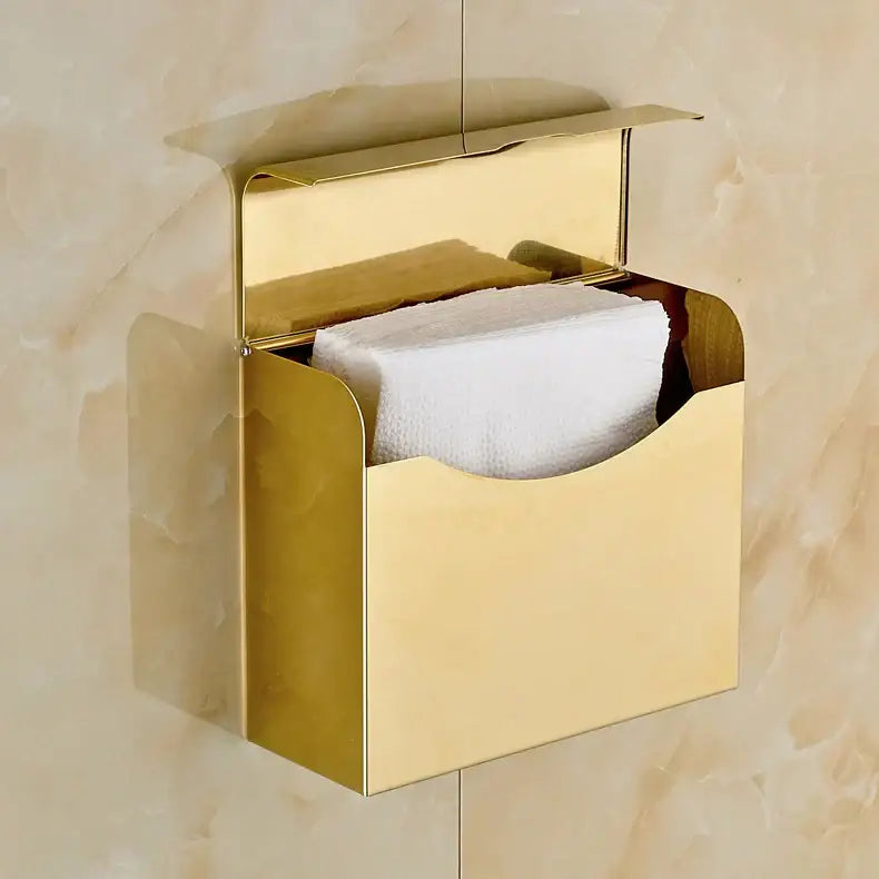 Modern gold paper phone holder shelf silver & gold bathroom rack