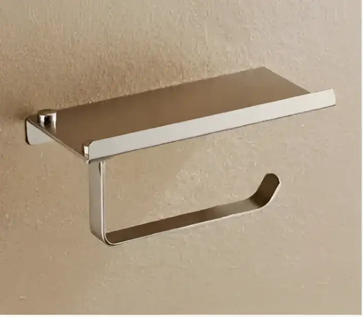 Modern gold paper phone holder shelf silver & gold bathroom rack