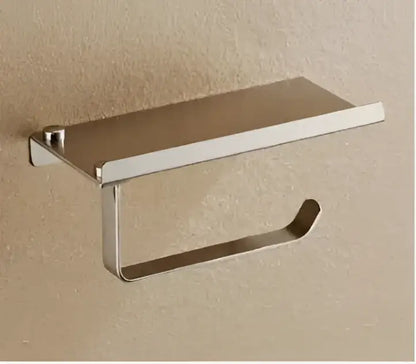 Modern gold paper phone holder shelf silver & gold bathroom rack