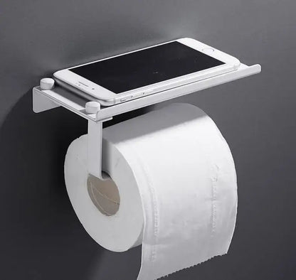 Modern gold paper phone holder shelf silver & gold bathroom rack