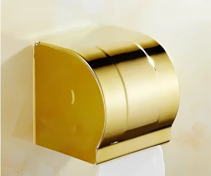 Modern gold paper phone holder shelf silver & gold bathroom rack