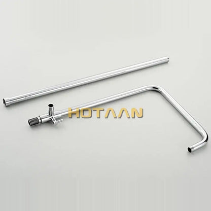 Chrome rainfall shower faucet set with handheld sprayer bathroom
