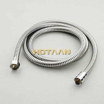 Chrome rainfall shower faucet set with handheld sprayer bathroom
