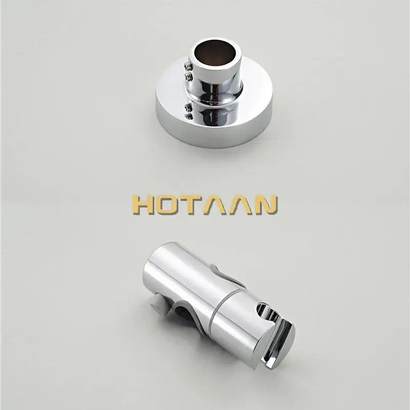 Chrome rainfall shower faucet set with handheld sprayer bathroom