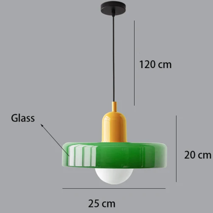 DecorBites™ Bauhaus-Inspired Glass Pendant Lighting