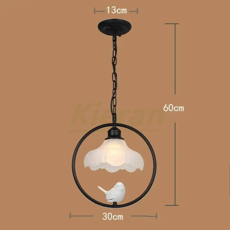 birdcage led chandelier black and white bedroom light