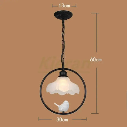 birdcage led chandelier black and white bedroom light