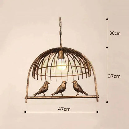 birdcage led chandelier black and white bedroom light