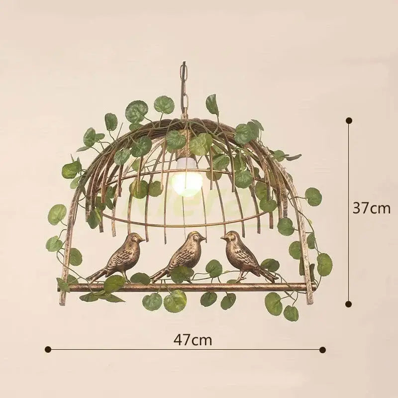 birdcage led chandelier black and white bedroom light
