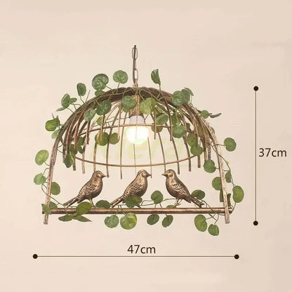birdcage led chandelier black and white bedroom light