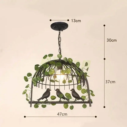 birdcage led chandelier black and white bedroom light