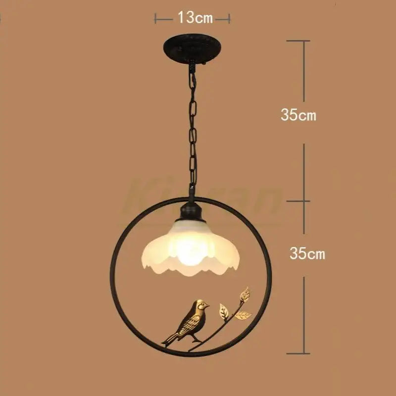 birdcage led chandelier black and white bedroom light