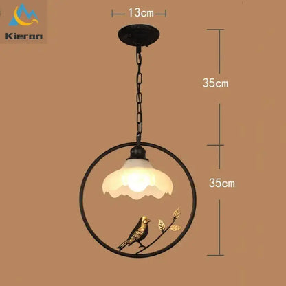 birdcage led chandelier black and white bedroom light