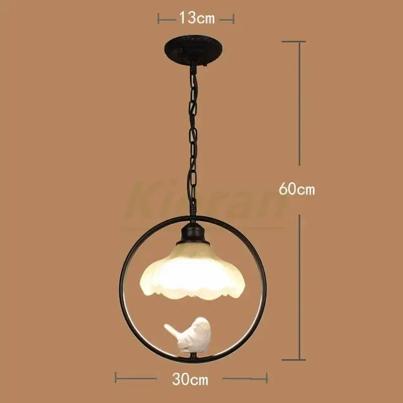 birdcage led chandelier black and white bedroom light