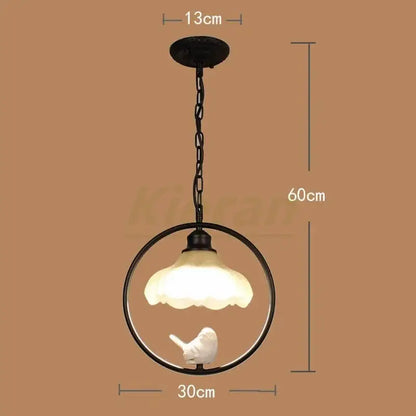 birdcage led chandelier black and white bedroom light