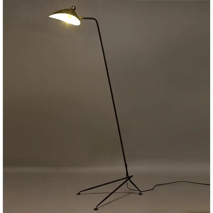 black aluminum 3 arm floor lamp for living room