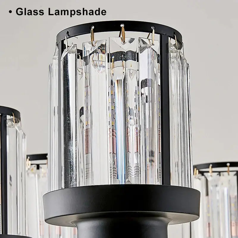 black art crystal chandelier bronze living room lighting