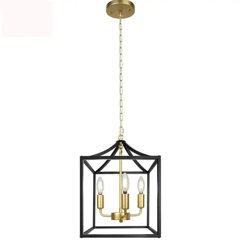 black farmhouse chandelier lantern dining room pendant light