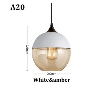 Modern black glass pendant light set of 3 for dining room