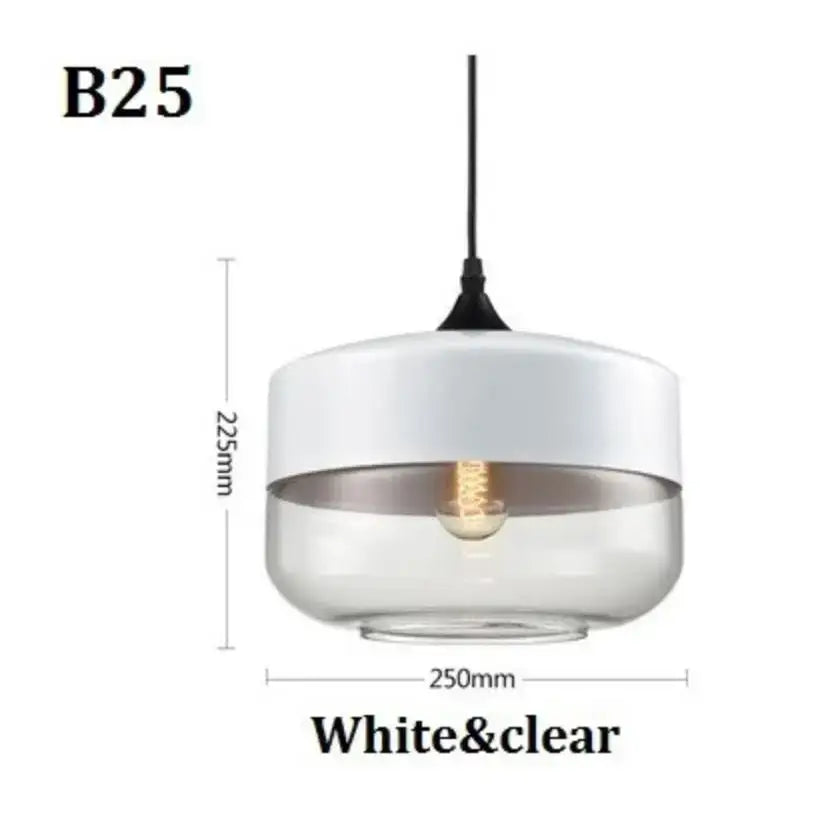 Modern black glass pendant light set of 3 for dining room