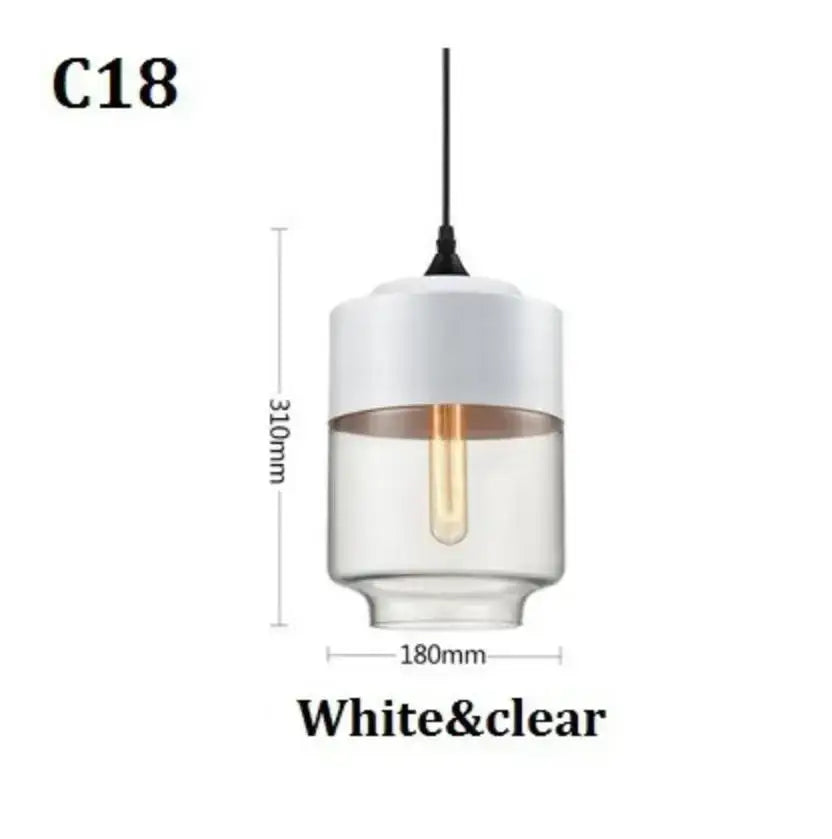 Modern black glass pendant light set of 3 for dining room