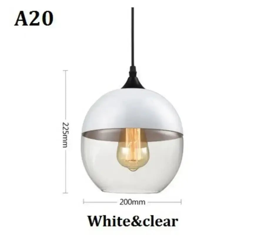 Modern black glass pendant light set of 3 for dining room