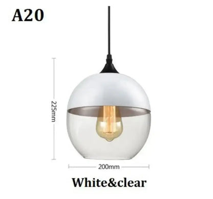Modern black glass pendant light set of 3 for dining room