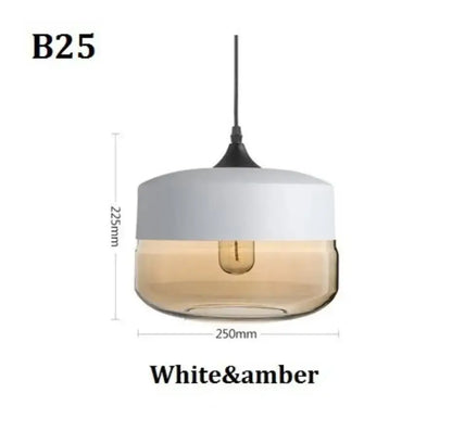 Modern black glass pendant light set of 3 for dining room