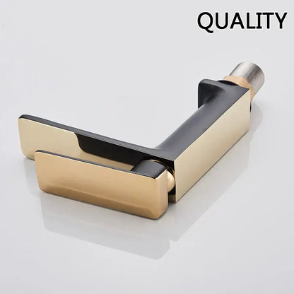 Modern black & gold basin faucet bathroom sink tap