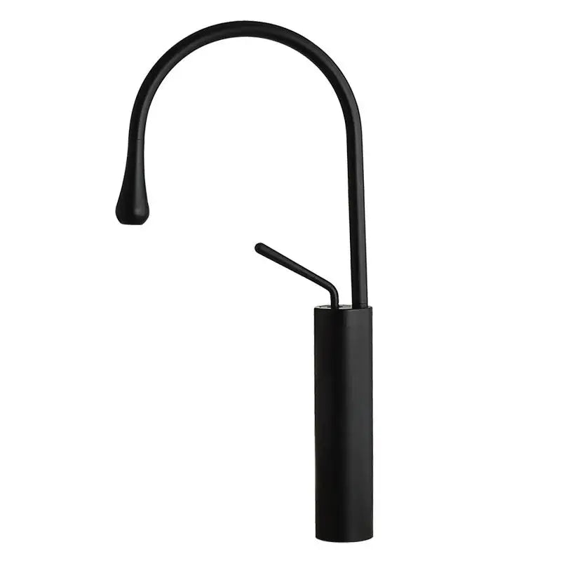 Modern black & gold basin faucet kitchen sink water crane