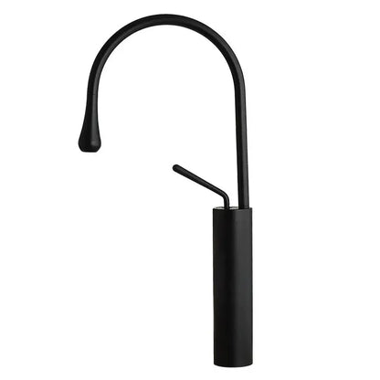Modern black & gold basin faucet kitchen sink water crane