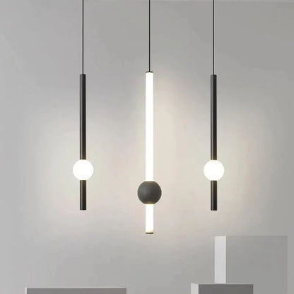Modern decorbites black gold ceiling pendant for bedroom led light