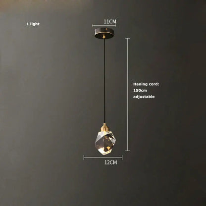 Luxury black & gold crystal chandelier for dining room