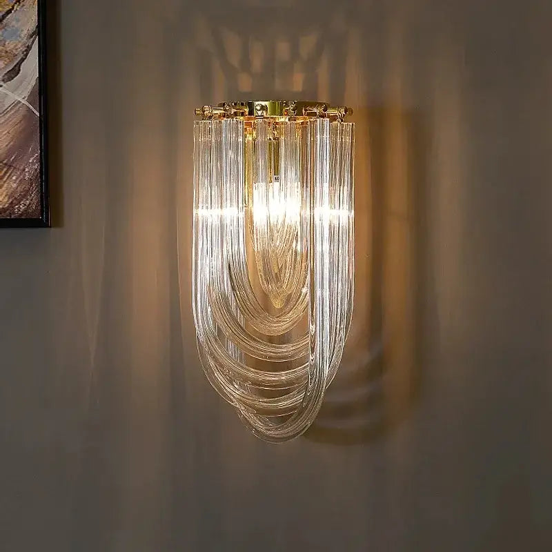 Luxury black gold crystal glass pendant lights for dining room