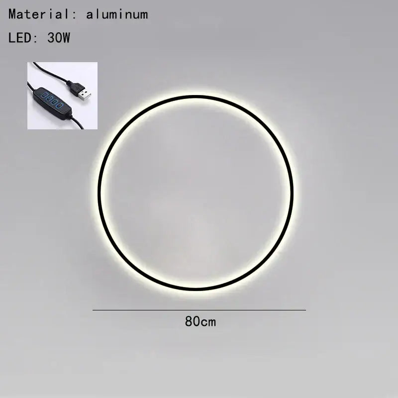 black gold dimmable led wall sconce bedroom light rings