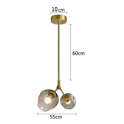 Modern black & gold wall lamps with frosted glass globes for bedroom