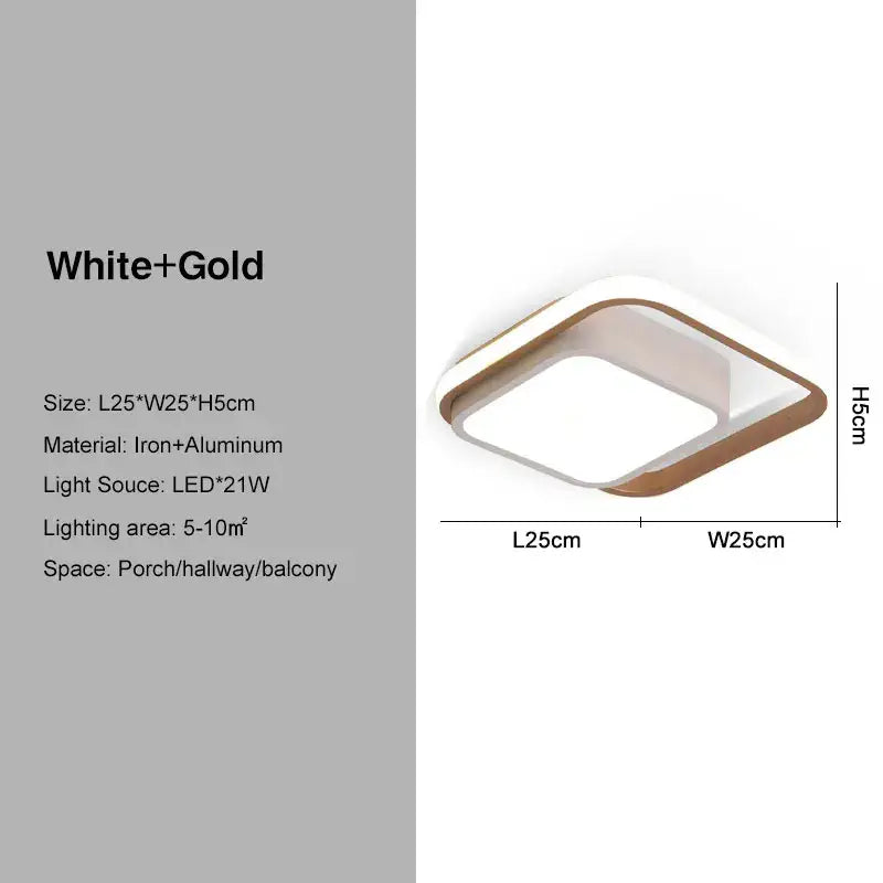 Modern black and gold led ceiling light living room geometric chandelier
